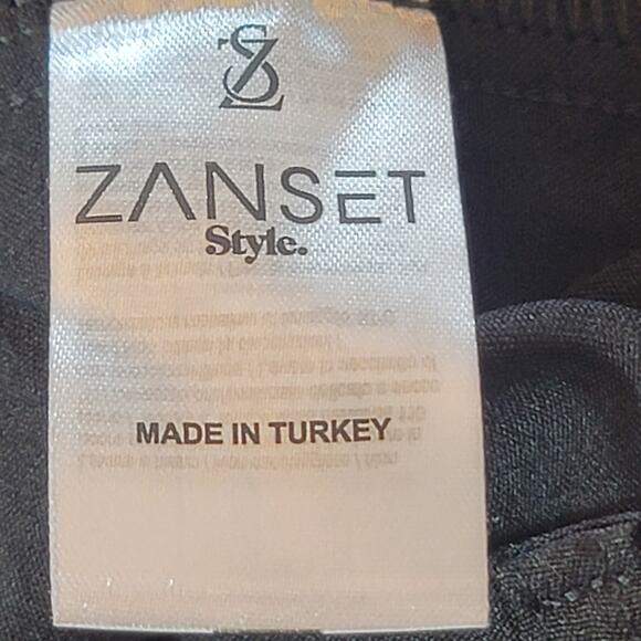 Zanset Style Black Flat Front With Slash Pockets Pants Women's U.S. Size 8 - Picture 13 of 13